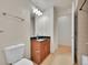 Bright bathroom featuring a sleek vanity with granite countertop and stylish fixtures at 891 14Th Street # 1712, Denver, CO 80202