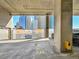An indoor parking garage offers secure parking spaces and city views at 891 14Th Street # 1712, Denver, CO 80202