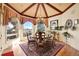 Bright dining room features a charming table and chairs, with picturesque views at 5960 S Watson Ln, Littleton, CO 80123