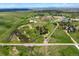 Expansive aerial view of a ranch property with a yellow boundary line at 2470 Driftwood, Elizabeth, CO 80107