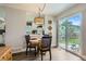 Cozy dining area with a view to the kitchen, plus large glass doors that lead to the exterior at 15976 E Radcliff Pl # A, Aurora, CO 80015