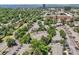 An elevated perspective exhibits a tree-lined community and ample parking spaces at 5300 E Cherry Creek South Drive # 918, Denver, CO 80246