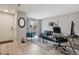 Bright living room with wood floors, slider door access and work space at 5300 E Cherry Creek South Drive # 918, Denver, CO 80246