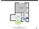 Entry level floor plan with primary bedroom, foyer, hall, porch, and bathroom layout at 11488 E Amherst S Cir, Aurora, CO 80014