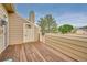 Deck with wooden boards at 1099 S Walden Way # 205, Aurora, CO 80017
