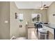 Spacious dining area with wood floors and views of the neighborhood at 1099 S Walden Way # 205, Aurora, CO 80017