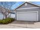 Exterior shot of detached two-car garage at 5779 Ceylon St, Denver, CO 80249