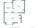 Layout of the kitchen, dining room, and living room showing dimensions at 10525 Hobbit Ln, Westminster, CO 80031