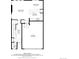Detailed first floor plan showcasing the kitchen, living room, garage, and dining areas at 17825 Gallup St, Broomfield, CO 80023