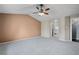 Spacious bedroom with vaulted ceiling and ceiling fan at 11480 Moline St, Commerce City, CO 80640