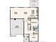 Main level floor plan including kitchen, dining room, and 2-bay garage at 4346 Canyata Dr, Elizabeth, CO 80107