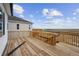 Wooden deck with railing providing beautiful views of the adjacent landscape at 25303 E Warren Pl, Aurora, CO 80018
