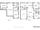 Detailed floor plan showcasing layout of the two-story home with room dimensions at 4916 Knox Ct, Denver, CO 80221