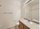 Simple bathroom with a single sink vanity and tile flooring at 5467 Zephyr Ct # 5467, Arvada, CO 80002
