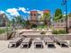 Inviting outdoor lounge area with seating and landscaping at 5467 Zephyr Ct # 5467, Arvada, CO 80002