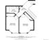 A floor plan showing two bedrooms, a bathroom, and a hall at 8171 S Homesteader Dr, Morrison, CO 80465