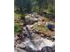 Outdoor rock water feature with a small waterfall running through boulders at 8171 S Homesteader Dr, Morrison, CO 80465