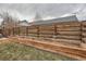 Backyard features a new raised garden bed with built-in wood frame, ready for your plantings at 3138 N Josephine St, Denver, CO 80205