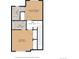 Detailed floor plan of the upper level featuring a primary bedroom, an additional bedroom, and bathrooms at 19216 E Idaho Pl # 102, Aurora, CO 80017