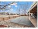 Large backyard patio with rock landscaping and covered patio at 7112 E 131St Pl, Thornton, CO 80602