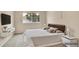 Comfortable bedroom with a window, soft lighting, and simple furnishings at 4042 E Hinsdale Cir, Centennial, CO 80122