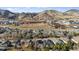 Aerial view of neighborhood near shops and mountain at 1337 N Ford St, Golden, CO 80403