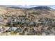 Aerial view of houses and mountain landscape at 1337 N Ford St, Golden, CO 80403