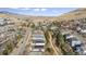 Aerial view of neighborhood near a highway and mountain at 1337 N Ford St, Golden, CO 80403