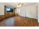 Spacious main bedroom with hardwood floors and ample closet space at 1460 Belmont Dr, Longmont, CO 80503