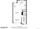 Floor plan featuring the kitchen, living room, dining area and bathroom at 1880 W 32Nd Ave, Denver, CO 80211