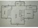 Basement architectural plan showcasing the layout, dimensions and room names at 33448 Alta Vista Dr, Evergreen, CO 80439