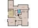 This floorplan displays a recreation space with a living room, bedroom, game room, exercise room, and ample storage at 1160 Monaco Pkwy, Denver, CO 80220