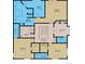 This floorplan features the primary bedroom suite with a walk-in closet, a music room, laundry, and extra bedrooms at 1160 Monaco Pkwy, Denver, CO 80220