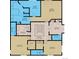 Second floor plan featuring four bedrooms, three bathrooms, a laundry room, and a walk-in closet at 1160 Monaco Pkwy, Denver, CO 80220