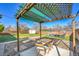 Relaxing backyard patio with a covered pergola, ideal for outdoor dining and entertaining at 2544 S Raleigh St, Denver, CO 80219