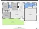 Detailed floor plan showcases the layout of the house, including bedrooms, living spaces, and garage at 2544 S Raleigh St, Denver, CO 80219