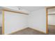 Finished basement room featuring neutral carpeting, a small basement window, and neutral walls at 766 Fulton Ave, Brighton, CO 80601