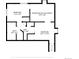 Detailed floor plan showing layout of bedrooms and bathrooms at 766 Fulton Ave, Brighton, CO 80601