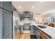 A modern kitchen with stainless steel appliances and ample cabinet space at 1311 Carlyle Park Cir, Highlands Ranch, CO 80129