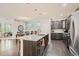 Open-concept kitchen with center island, stainless steel appliances, and adjacent dining area at 9523 Gray Ct, Westminster, CO 80031