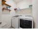 Efficient laundry room with modern appliances, ample storage, and a clean, organized space for chores at 14670 Guernsey Dr, Mead, CO 80542