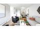 Stylish living room featuring an open floor plan and dining area at 4110 Hale Pkwy # 3K, Denver, CO 80220