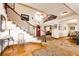 Inviting foyer boasts wood floors, a staircase to the upper level and views into other rooms at 1820 Sapling Ct, Castle Rock, CO 80109