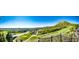 Expansive panoramic view featuring the sprawling golf course and neighborhood from an elevated vantage point at 1820 Sapling Ct, Castle Rock, CO 80109