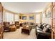 Cozy living room bathed in natural light with neutral paint and comfortable furnishings at 1820 Sapling Ct, Castle Rock, CO 80109