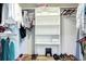 Large walk-in closet with shelving and hanging rods at 10697 W Roxbury Ave, Littleton, CO 80127