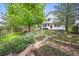 Landscaped backyard featuring a patio, garden beds, and a well-maintained lawn at 1190 W 11Th Ct, Broomfield, CO 80020