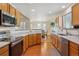 Functional kitchen featuring stainless steel appliances and ample counter space at 3787 Bucknell Dr, Highlands Ranch, CO 80129
