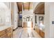 A lovely bathroom that features a walk-in shower, soaking tub, and lots of mirrors at 5810 Amber Ridge Dr, Castle Pines, CO 80108