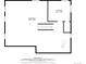 Basement floor plan displaying dimensions of storage and basement, plus utility location at 306 Monares Ln, Erie, CO 80516